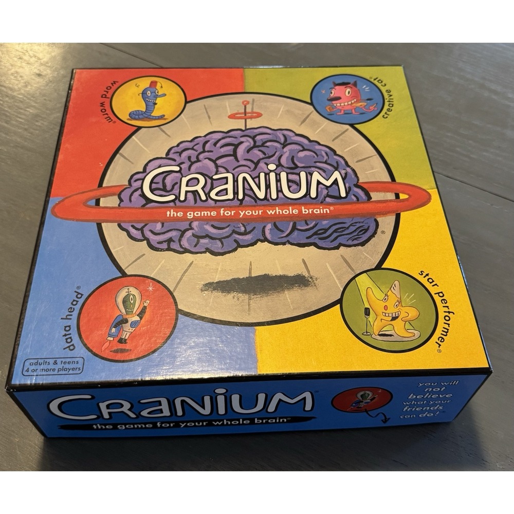 Original Cranium 1998 Board Game For Your Whole Brain Complete Game Night